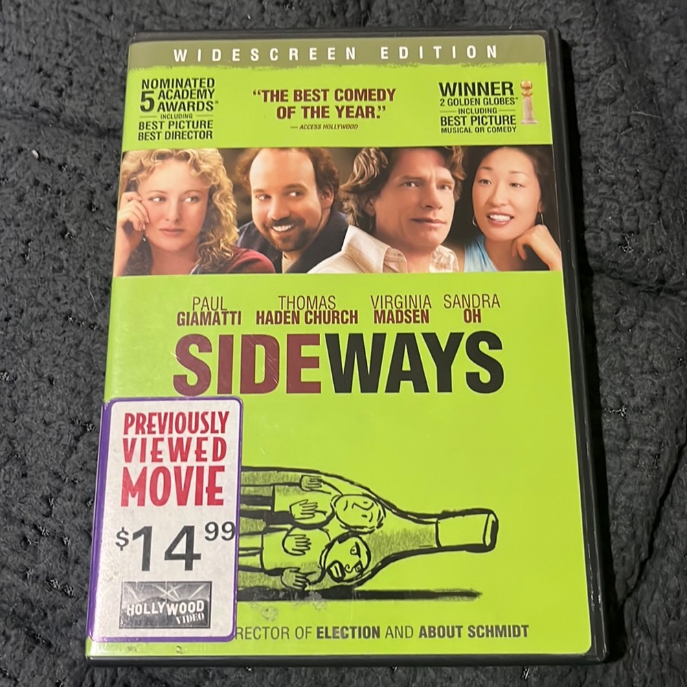Sideways DVD